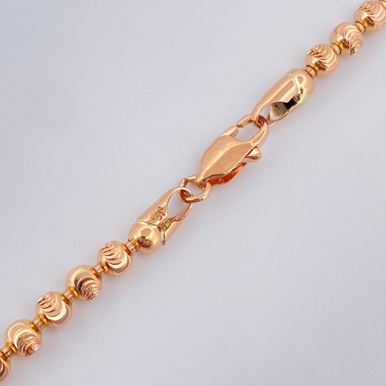 Cadena Militar 32.55gr / 27 1/2 in / Oro Rosa +3 18K &