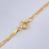 Cadena Escalera Plana 5.7gr / 20 in / Tres Oros +3 18K &