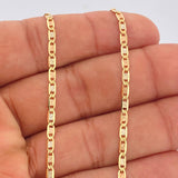 Cadena Escalera Plana 5.7gr / 20 in / Tres Oros +3 18K &