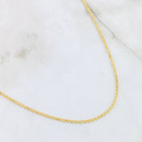 Cadena China 3.8gr / 23 1/2 in / Oro Amarillo +1 18K *