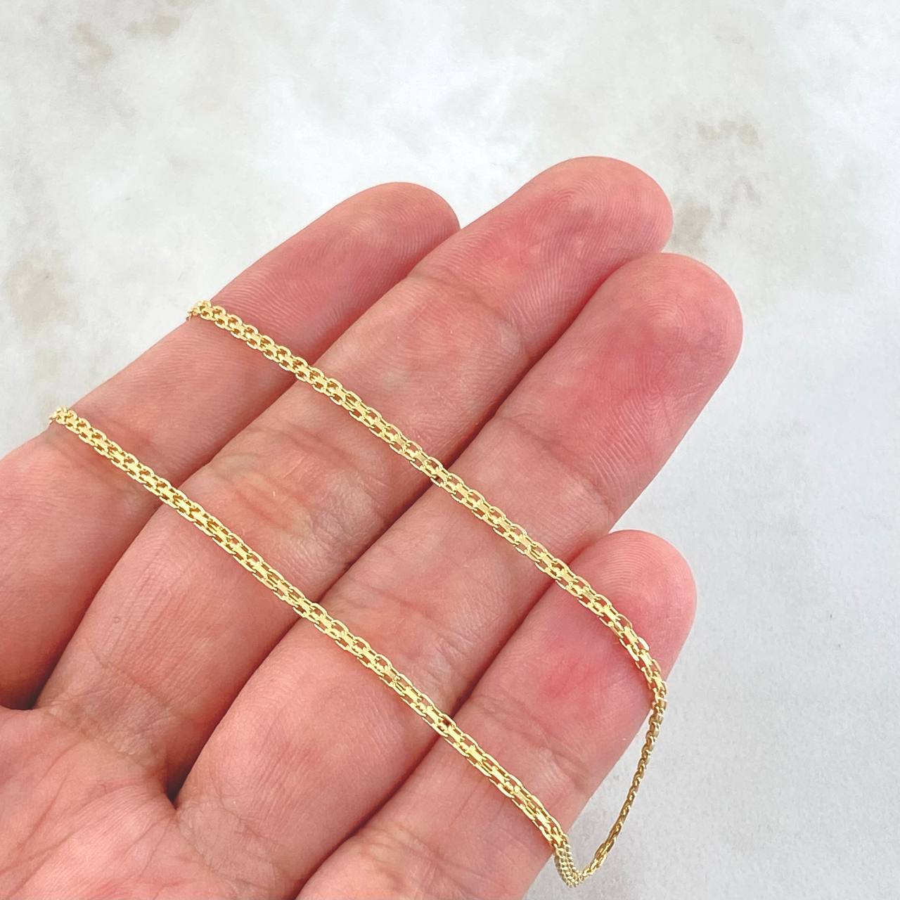 Cadena China 3.1gr / 17 3/4 in / Oro Amarillo +1 18K