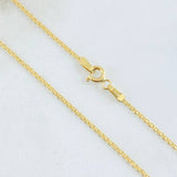 Cadena China 3.1gr / 23 1/2 in / Oro Amarillo +1 18K *