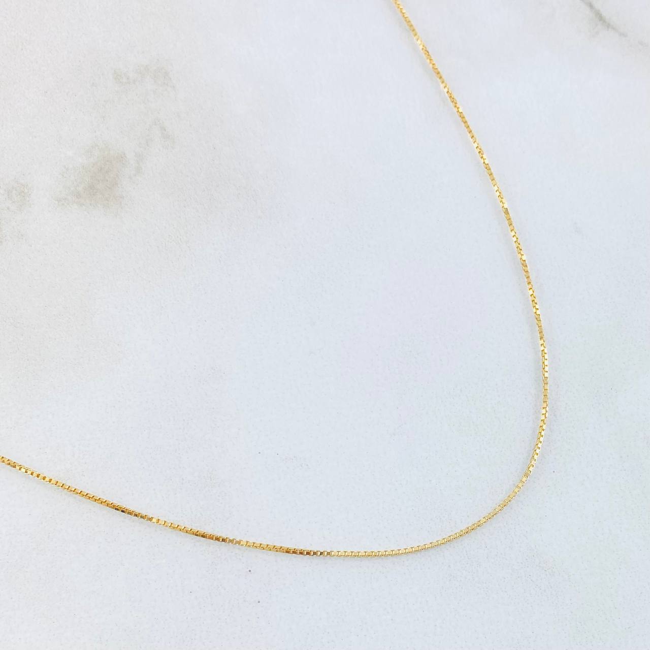 Cadena Veneciana 0.95gr / 17 3/4 in / Oro Amarillo +3 18K *