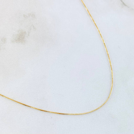 Cadena Veneciana 1.25gr / 15 3/4 in / Oro Amarillo +3 18K *