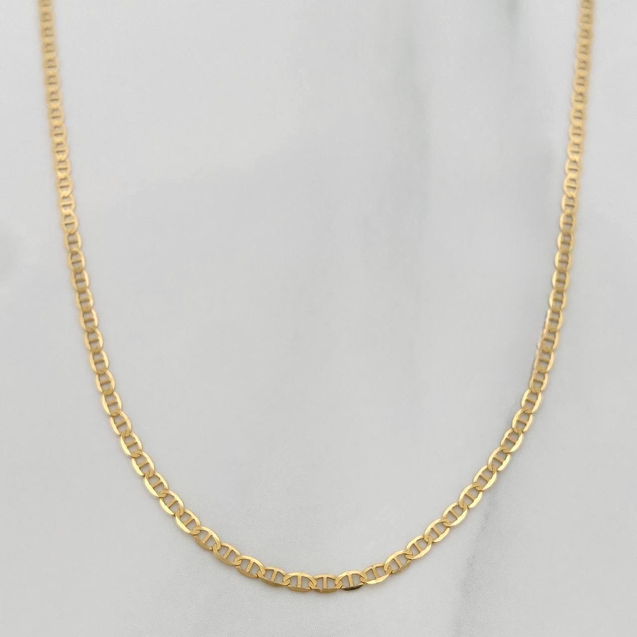 Flat Mariner Chain 1.35 g / 19 3/4 in / 1 mm 18K Yellow Gold