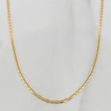 Flat Mariner Chain 1.35 g / 19 3/4 in / 1 mm 18K Yellow Gold