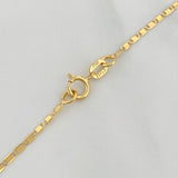 Cadena Escalera Plana 1.15 g / 19 3/4 in / 1 mm Oro Amarillo 18K