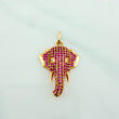 Pendant Elephant Face 2.85 g / 1 1/4 in 18K Yellow Gold
