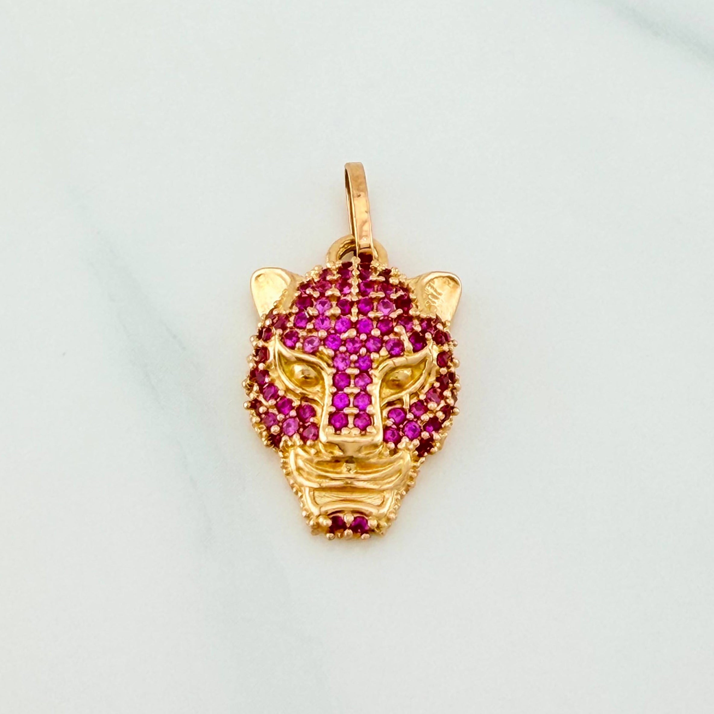 Pendant Panther Face 2.95 g / 1 in 18K Yellow Gold