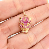 Pendant Panther Face 2.95 g / 1 in 18K Yellow Gold