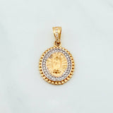 Pendant Virgin of Guadalupe 2.9 g / 1 in Two-Tone Yellow White Gold 18K