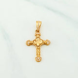 Clover Cross Pendant 1.85 g / 1 1/4 in 18K Yellow Gold