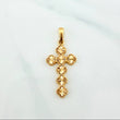 Clover Cross Pendant 2.7 g / 1 1/2 in 18K Yellow Gold