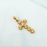 Clover Cross Pendant 2.7 g / 1 1/2 in 18K Yellow Gold
