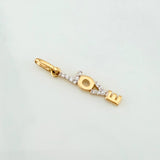 Pendant Love 0.75 g / 1 in Two Yellow White Gold 18K