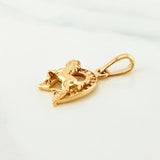 Pendant Horseshoe Horse 1.65 g / 3/4 in 18K Yellow Gold