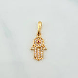 Dije Mano Hamsa 1.2 g / 3/4 in Oro Amarillo 18K