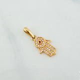 Dije Mano Hamsa 1.2 g / 3/4 in Oro Amarillo 18K