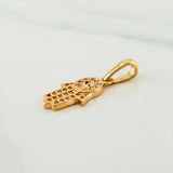 Dije Mano Hamsa 1.2 g / 3/4 in Oro Amarillo 18K