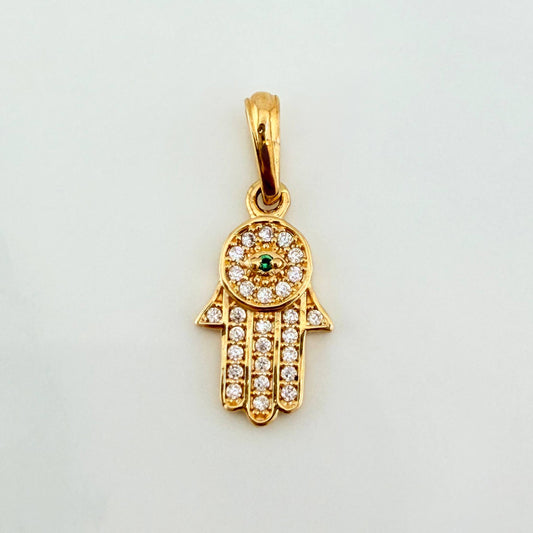 Dije Mano Hamsa 1.15 g / 3/4 in Oro Amarillo 18K