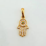 Dije Mano Hamsa 1.15 g / 3/4 in Oro Amarillo 18K