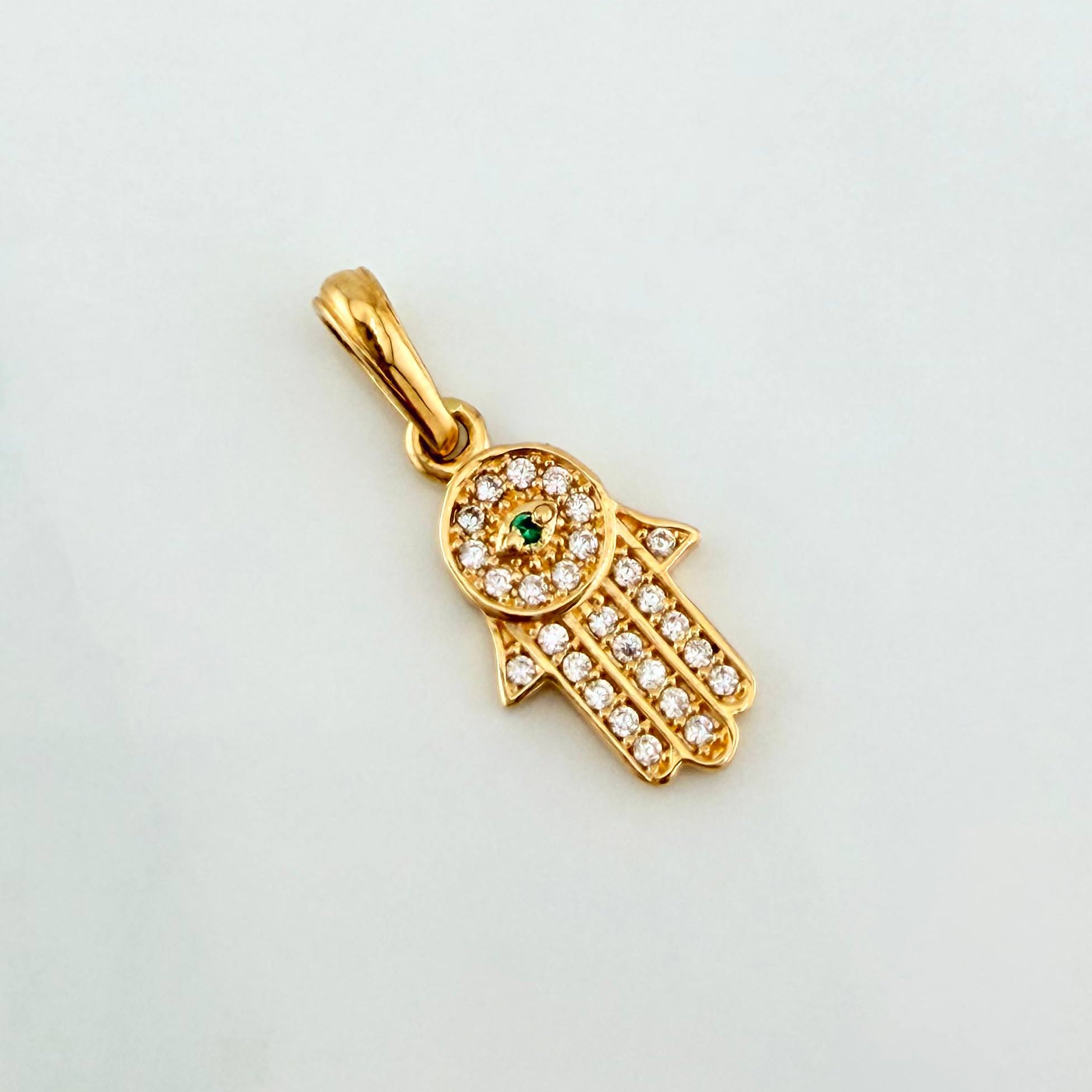 Dije Mano Hamsa 1.15 g / 3/4 in Oro Amarillo 18K
