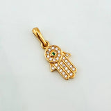 Dije Mano Hamsa 1.15 g / 3/4 in Oro Amarillo 18K