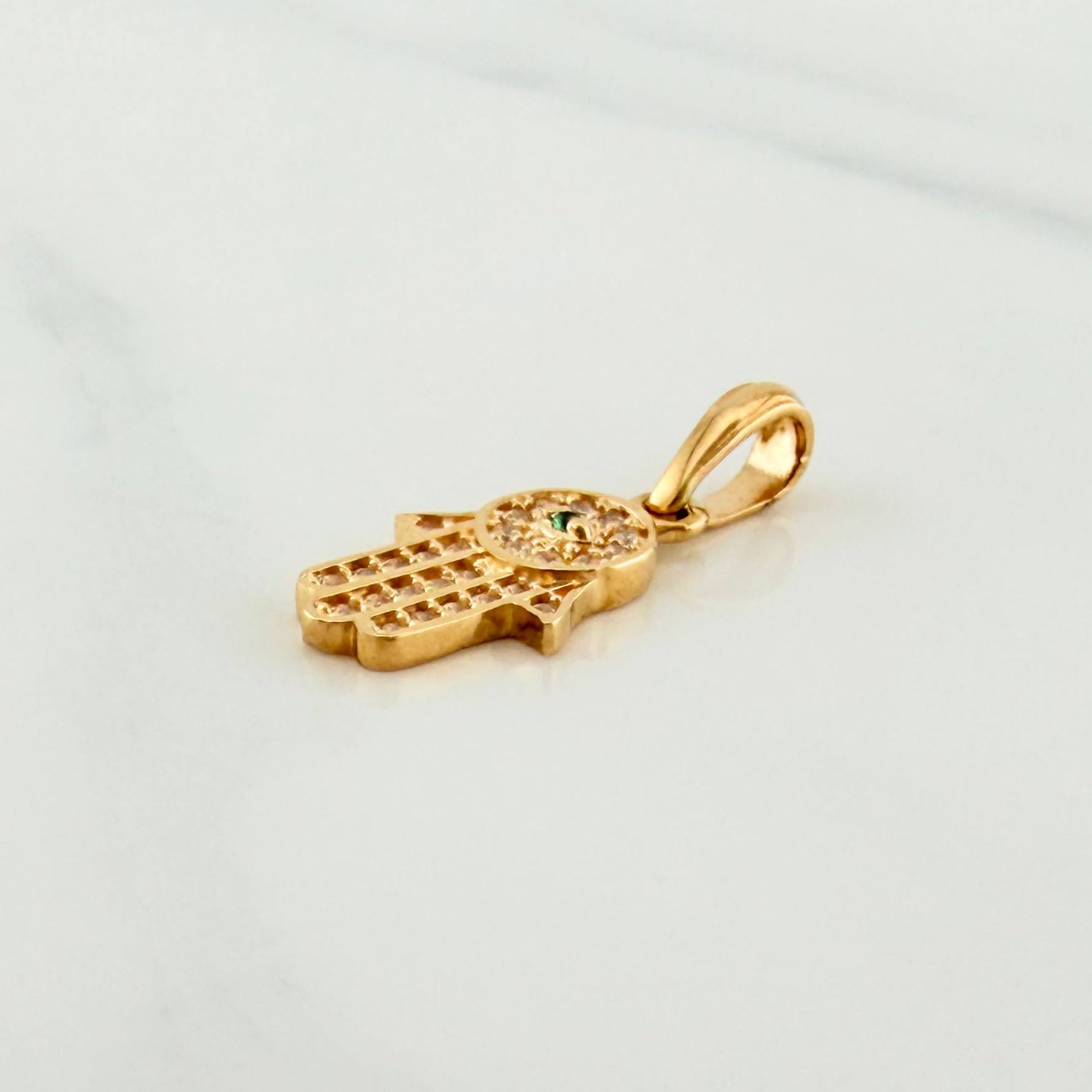 Dije Mano Hamsa 1.15 g / 3/4 in Oro Amarillo 18K