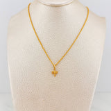 Rope Chain Set + Dragonfly Pendant / 1.2 gr / 17 3/4 in 18K Yellow Gold