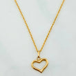 Rope Chain Set + Heart Silhouette Pendant / 1.45 g / 19 3/4 in 18K Yellow Gold