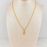Rope Chain Set + Virgin of Guadalupe Pendant / 1.15 g / 17 3/4 in 18K Yellow Gold