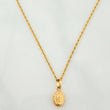 Rope Chain Set + Virgin of Guadalupe Pendant / 1.3 gr / 17 1/4 in 18K Yellow Gold