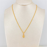 Rope Chain Set + Virgin of Guadalupe Pendant / 1.3 gr / 17 1/4 in 18K Yellow Gold