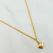 Set Cadena Lazo + Dije Corazon / 1,3 gr / 17 3/4 in Oro Amarillo 18K