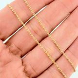 Set Cadena Lazo + Dije Silueta Corazon / 1,4 gr / 20 in Oro Amarillo 18K