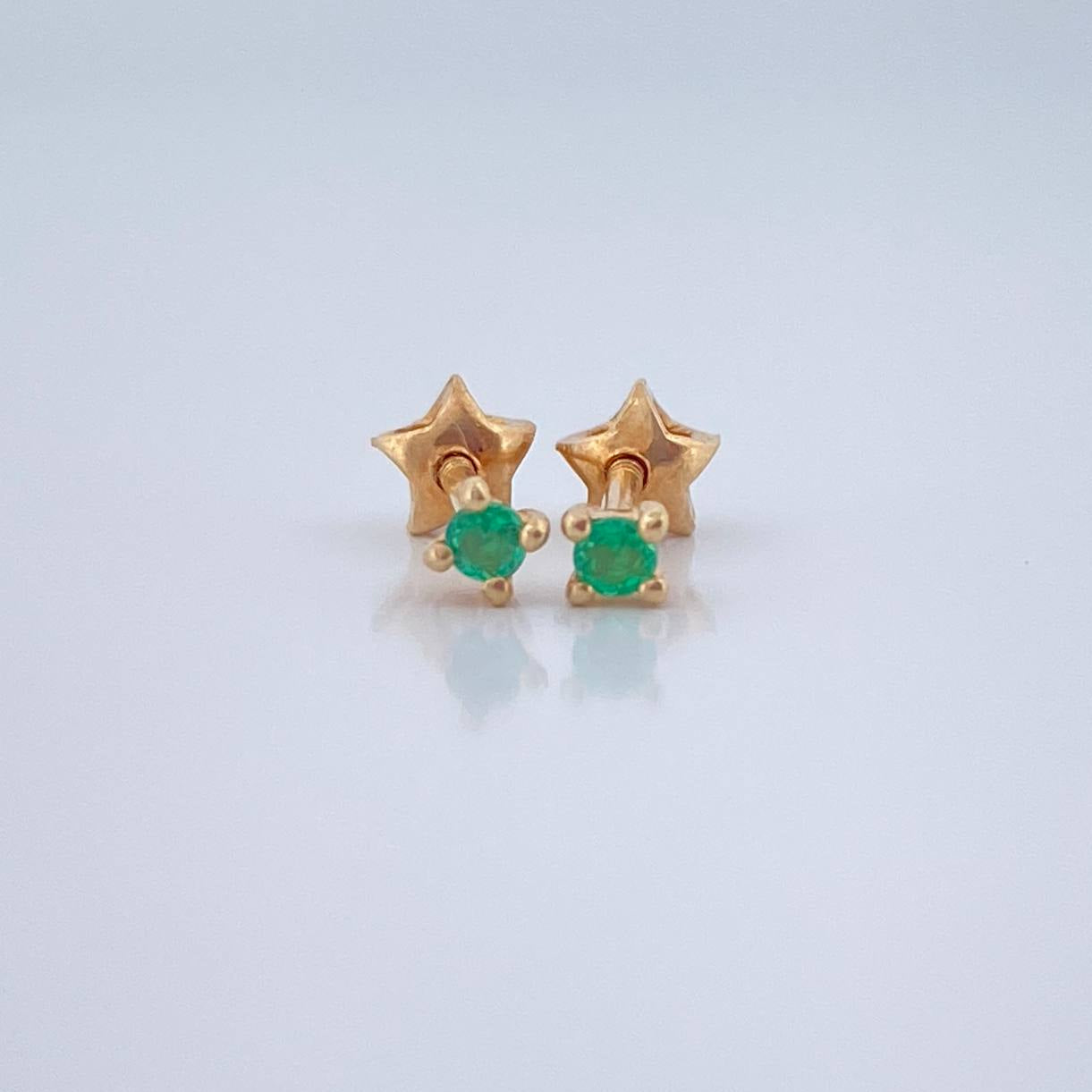 Topos Cuatro Garras 0.8gr / Oro Amarillo 18K $