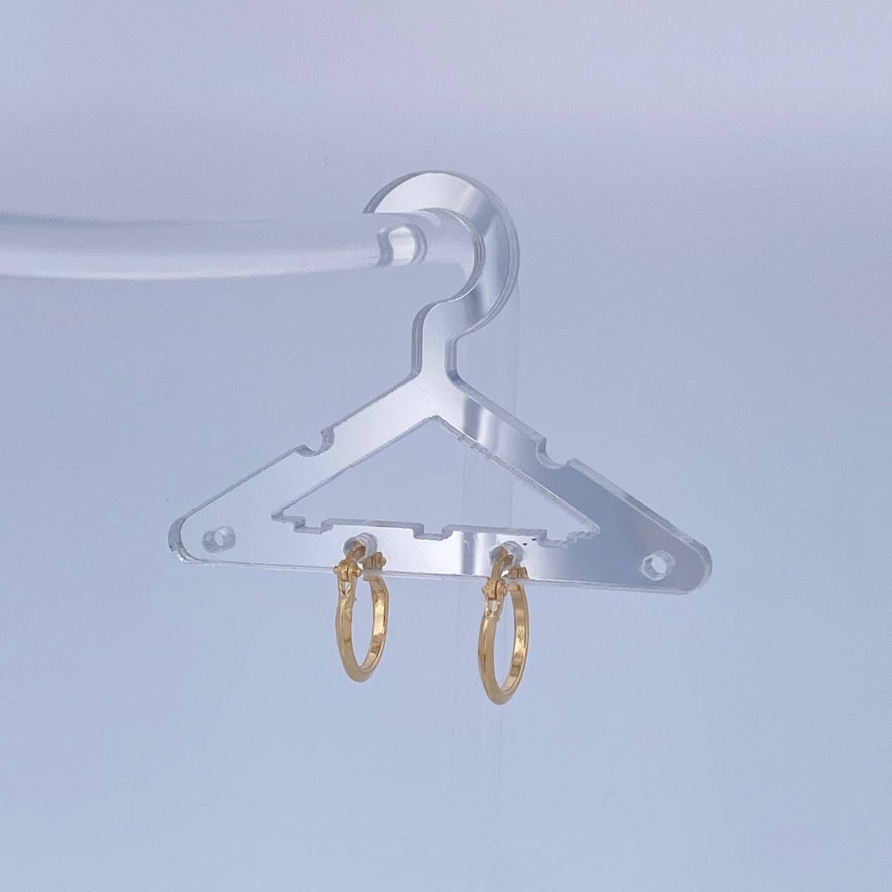 Candongas Clau 0.7gr / 1/2 in / Oro Amarillo 18K &