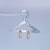 Candongas Clau 0.7gr / 1/2 in / Oro Amarillo 18K &