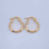 Candongas Clau 0.7gr / 1/2 in / Oro Amarillo 18K &