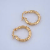 Candongas Jass 1.4gr / 3/4 in / Oro Amarillo 18K &
