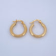 Candongas Jass 1.4gr / 3/4 in / Oro Amarillo 18K &