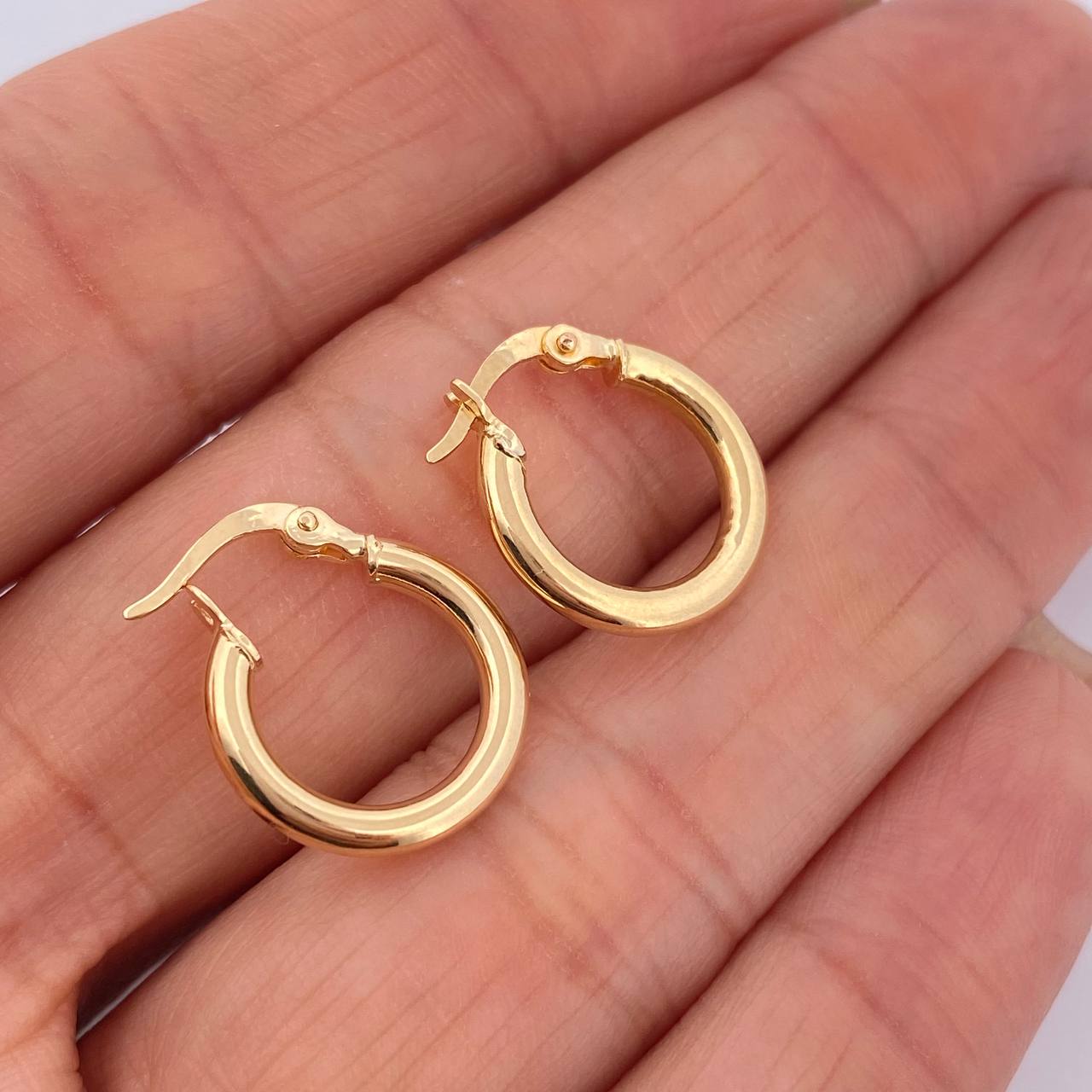 Candongas Jass 1.4gr / 3/4 in / Oro Amarillo 18K &
