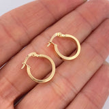 Candongas Diani 1.3gr / 1/2 in / Oro Amarillo 18K &