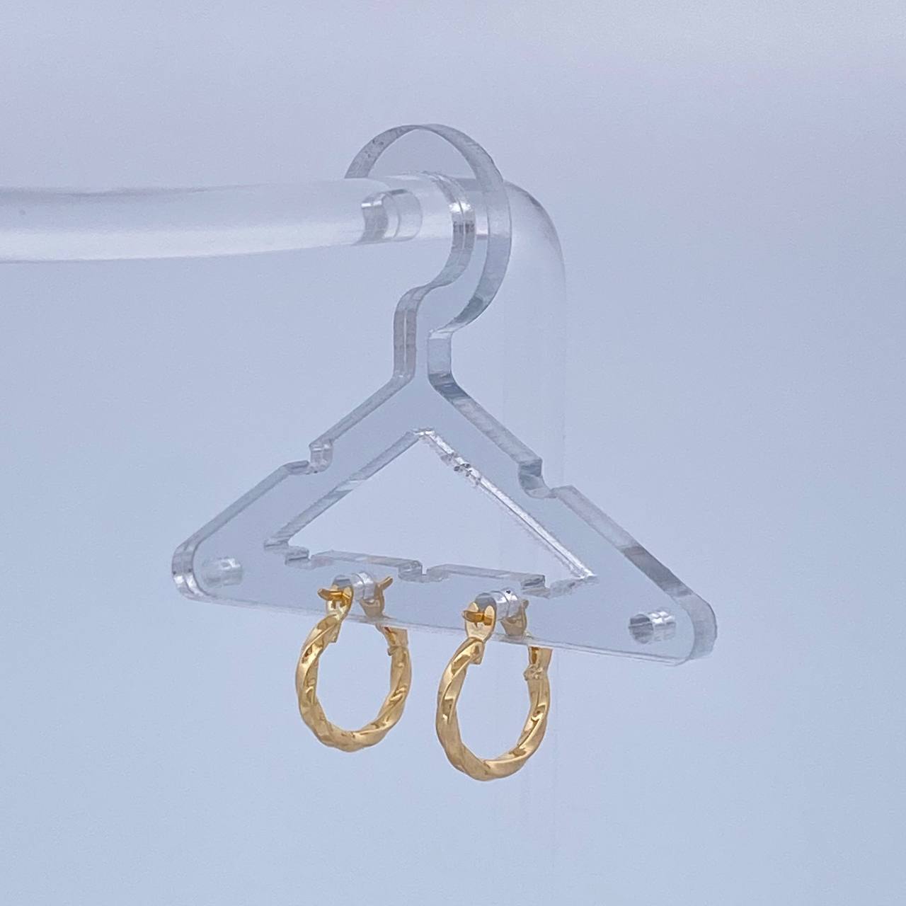 Candongas Kari 0.75gr / 1/2 in / Oro Amarillo 18K &