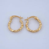 Candongas Kari 0.75gr / 1/2 in / Oro Amarillo 18K &