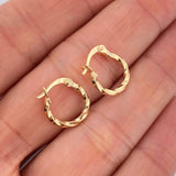 Candongas Kari 0.75gr / 1/2 in / Oro Amarillo 18K &