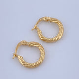 Candongas Ivy 1.5gr / 3/4 in / Oro Amarillo 18K &