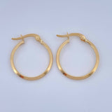 Candongas Clau 1gr / 3/4 in / Oro Amarillo 18K &