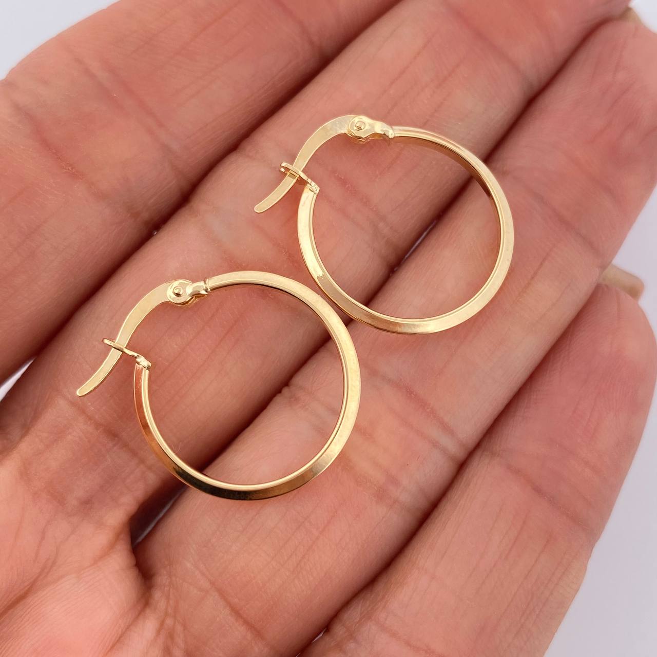 Candongas Clau 1gr / 3/4 in / Oro Amarillo 18K &