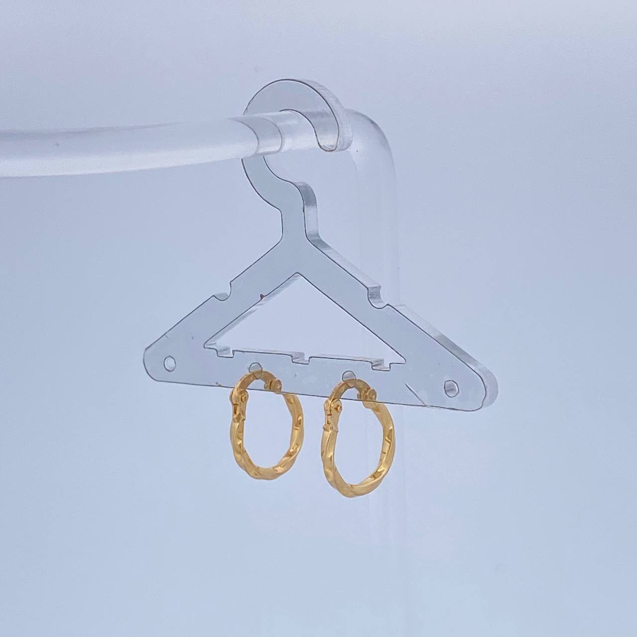 Candongas Kari 0.85gr / 1/2 in / Oro Amarillo 18K &